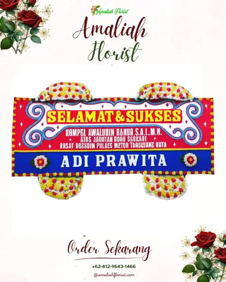 Papan Bunga Ucapan Selamat Sundul